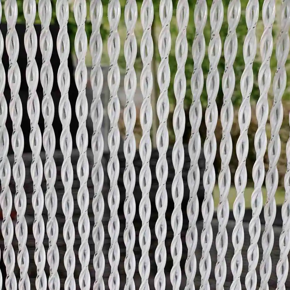 Türvorhang PIEMONTE transparent/weiß 90x210cm